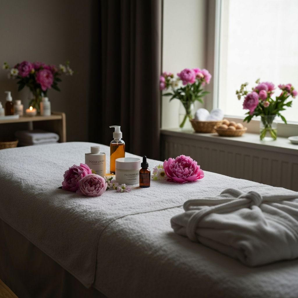 Facial treatment setup with natural products