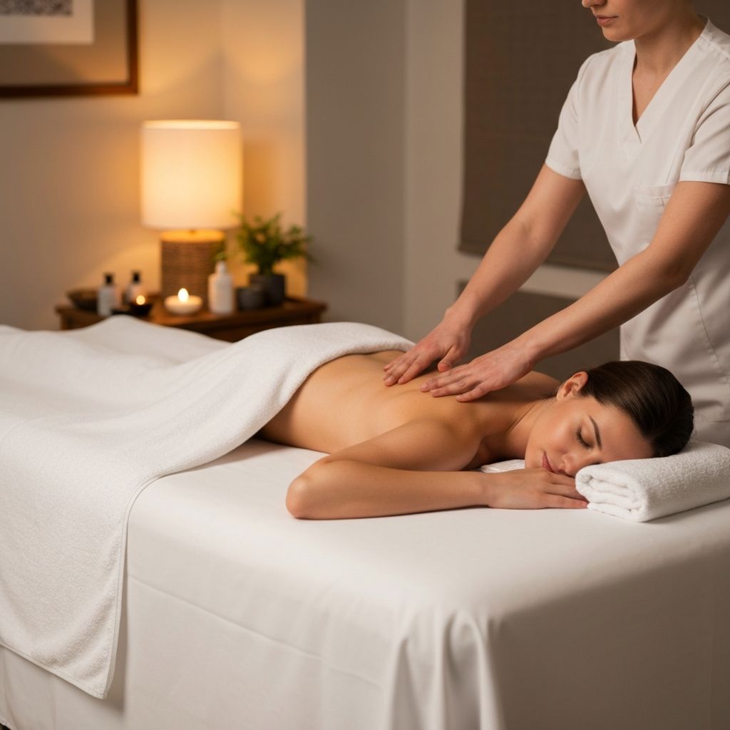 Professional massage therapy session